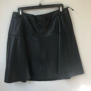Real Leather Black skirt!